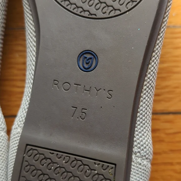 Rothy's The Flat in Birdseye Flax (retired) - Picture 4 of 5